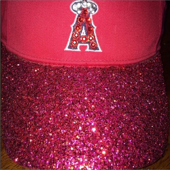 NWT! Los Angeles ANGELS BLING BASEBALL AUTHENTIC VISOR - Picture 2 of 5